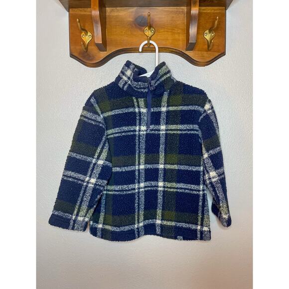 Vintage New Legends Fleece Plaid Half-Zip Jacket Size 3T - Picture 2 of 5